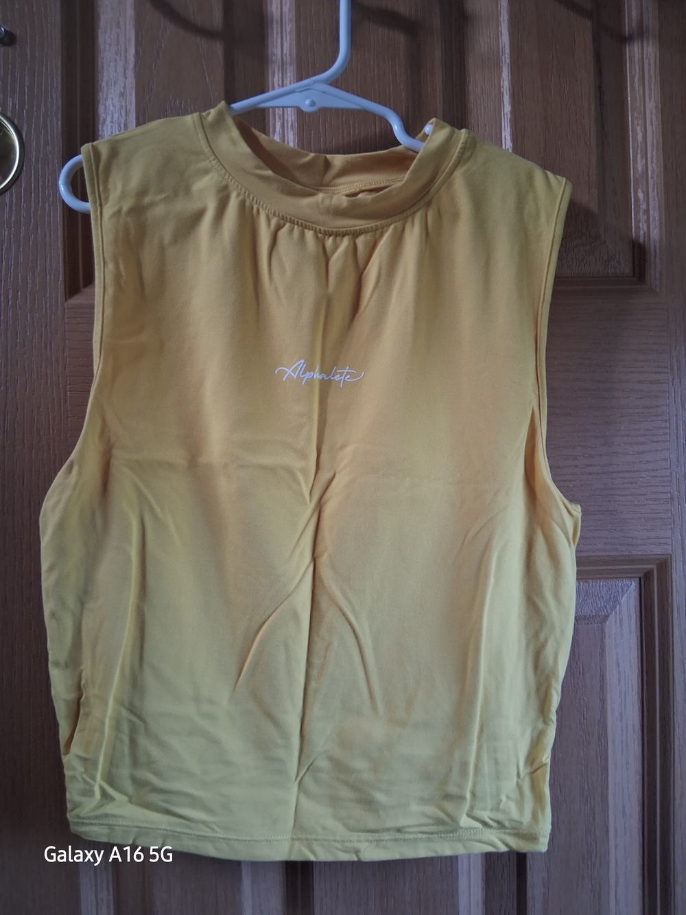 Alphalete Women's Muscle Tee In Yellow - EXTREMELY SOFT